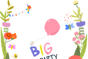 Kids, Animals celebrating Birthday, a Person Illustration by Maria Starus (Thumbnail 2 of 3)