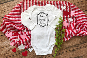 Baby Long Sleeve Onesie Mock Up