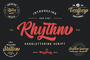 Rhythm - Script Brush Font, a Script Font by Mayofont (Thumbnail 1 of 10)