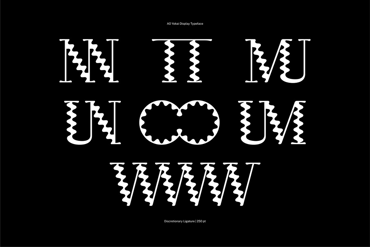 AO Yokai - Decorative Typeface, a Serif Font by OwunStudio (Photo 11 of 14)