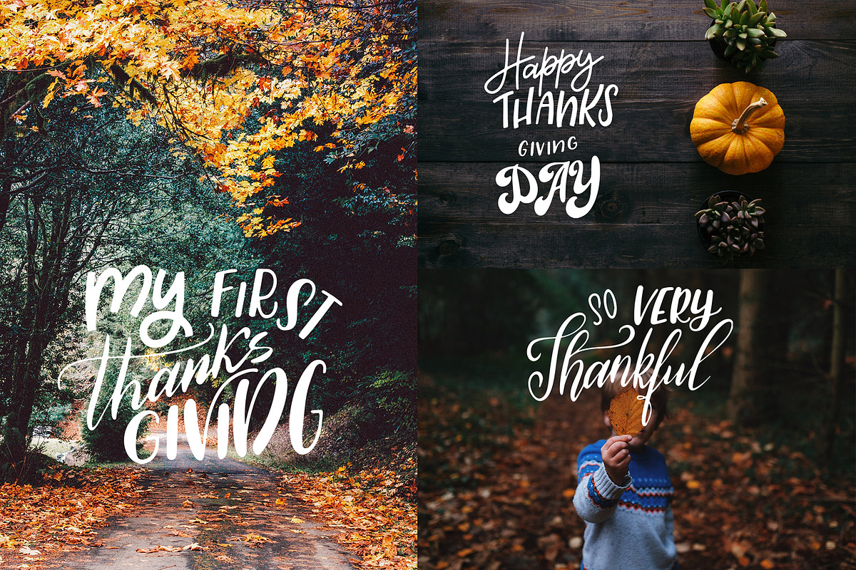 Thanksgiving holiday overlay+clipart, an Illustration by Astarte_design (Photo 5 of 13)