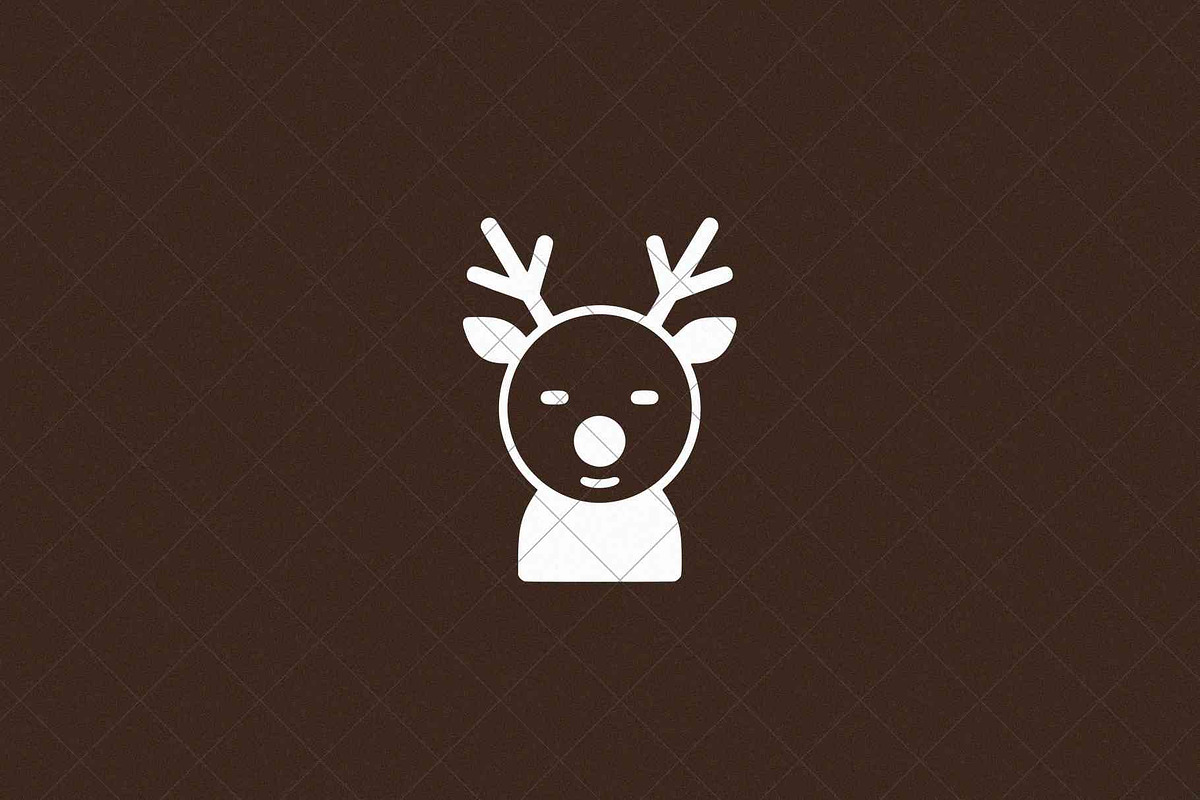 Minimalist Deer Icon Reindeer, an Animal Illustration by Vectorium Studio (Photo 3 of 4)