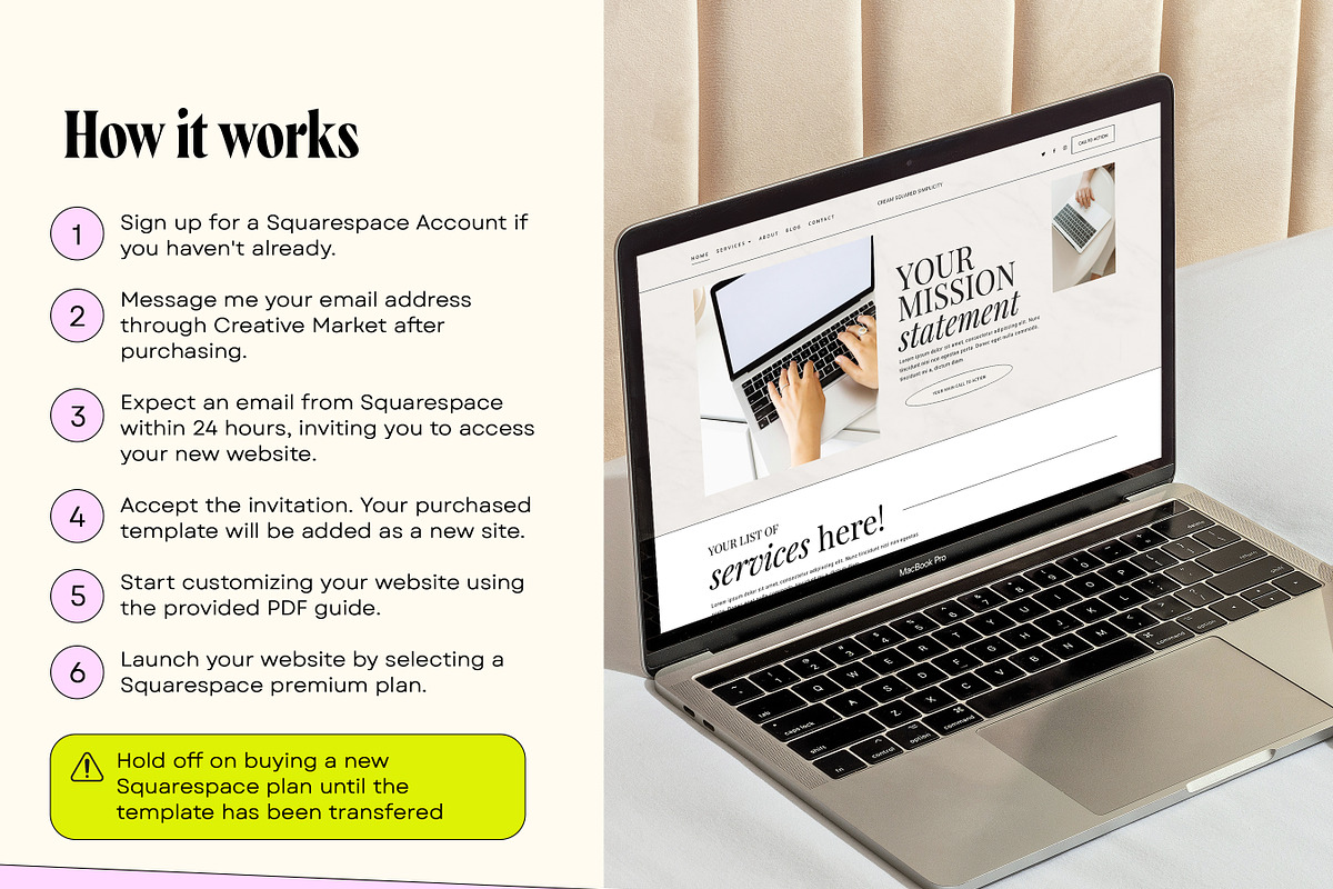 Neutral Squarespace Service Template, a Squarespace Template by Template Twist Shop (Photo 5 of 10)