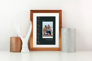 Winter Family Photo Card Template