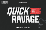 Quick Ravage, a Sans Serif Font by Dryy.type (Thumbnail 1 of 8)