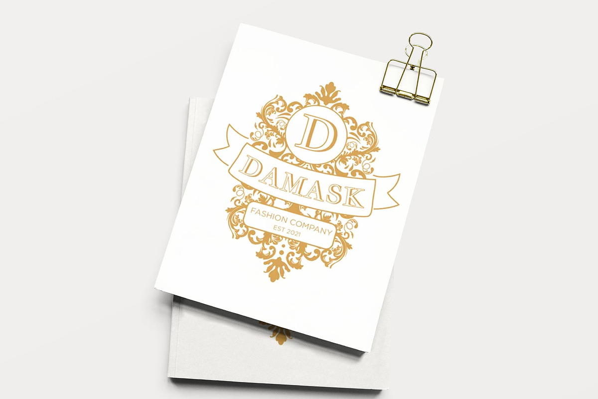 Damask, royal baroque emblem, PSD, a Templates & Theme by Bloom21Art (Photo 3 of 3)