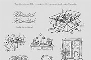 Whimsical Hanukkah: Holiday Line Art, a Seasonal Illustration by divanovskaya_nv (Thumbnail 9 of 16)