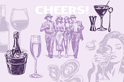 Cocktail Alcohol Drinks Illustration, a Food Illustration by Nocturnal Wolf (Thumbnail 5 of 14)