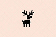 Minimalist Deer Icon Reindeer, an Animal Illustration by Vectorium Studio (Thumbnail 2 of 4)