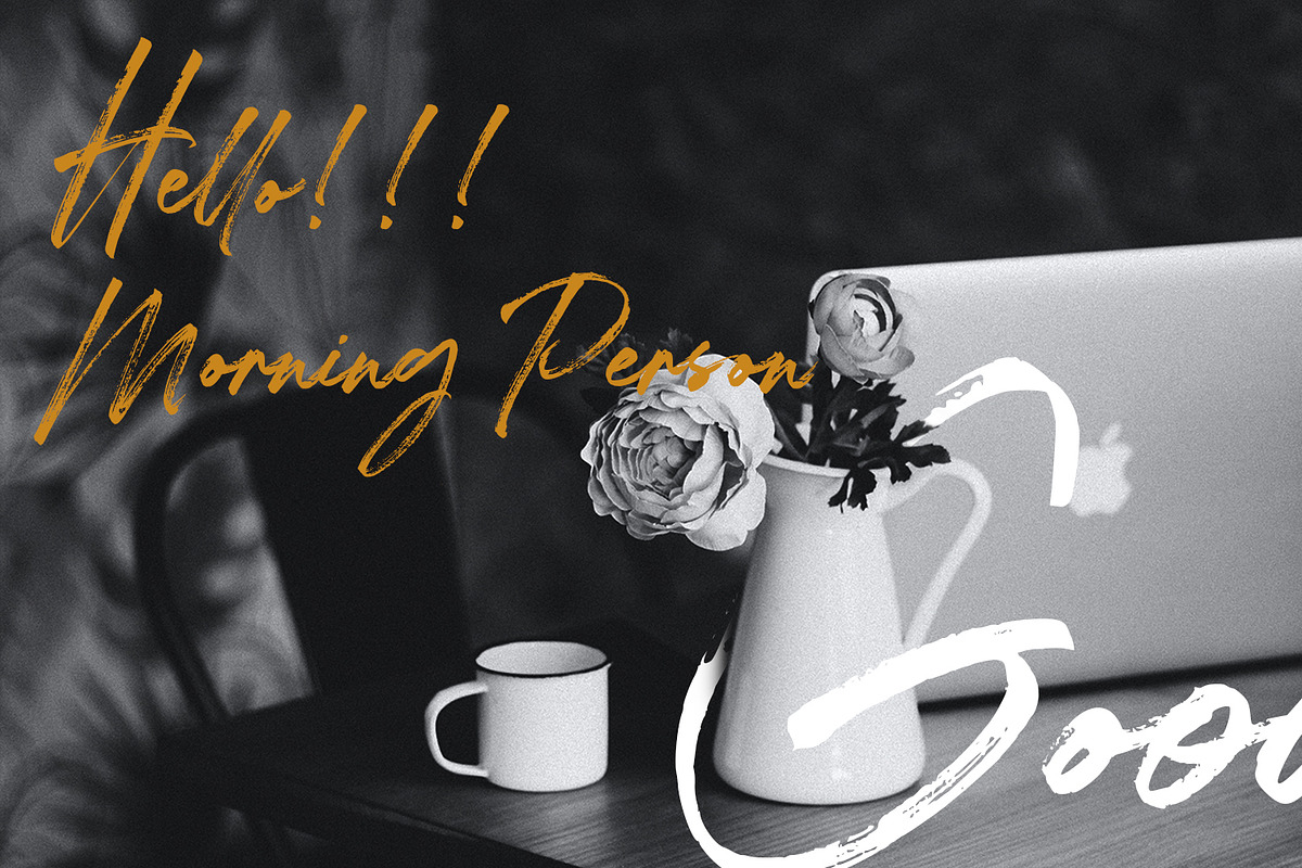 Charlietta de Angela - Brush Script, a Script Font by Almarkhatype (Photo 2 of 10)