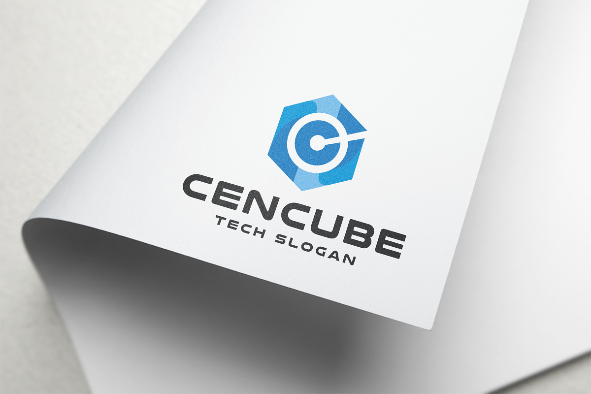 Digital Hexagon Cube Letter C Logo, a Branding & Logo Template by ...