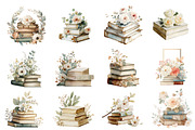 Watercolor White Books and Frames, a Seasonal Illustration by Designworld (Thumbnail 2 of 8)