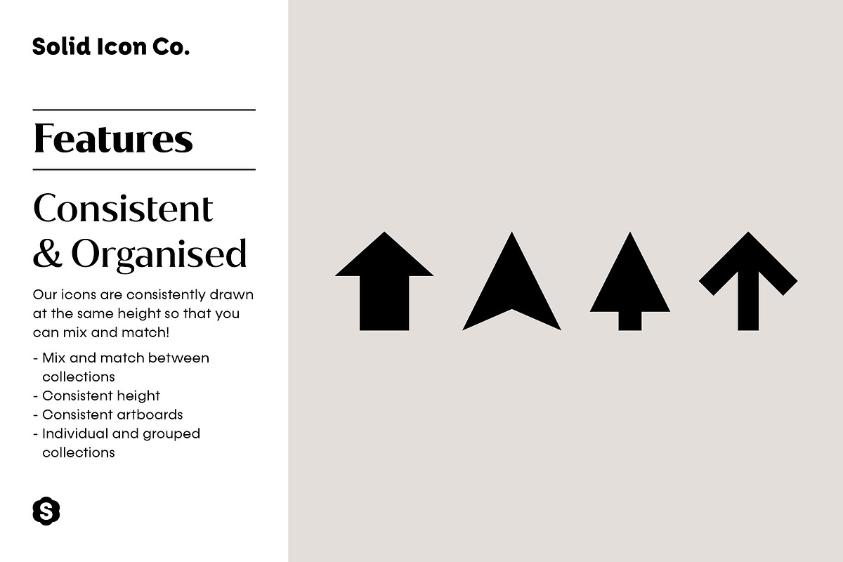 Arrows Icons, a Solid Icon by Solid Icon Co (Photo 4 of 6)