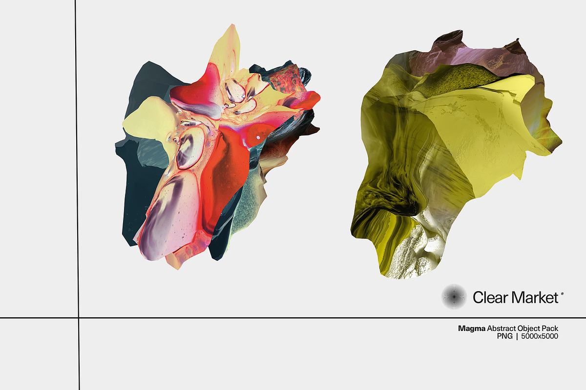 Magma - Abstract Object Pack, an Object Graphic by Overland® (Photo 7 of 11)