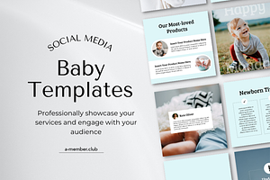 Baby Social Media Template, a Social Media Template by a-member.club