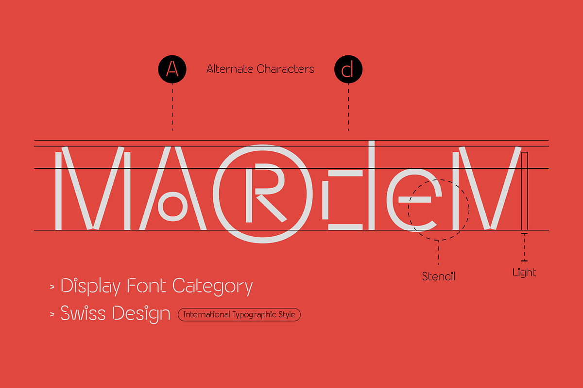 Mardem – Geometric Modern Grotesk, a Sans Serif Font by Drizy (Photo 3 of 10)
