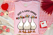 Just A Love Goose PNG, Valentine's, an Illustration by Canvas Craft (Thumbnail 5 of 7)