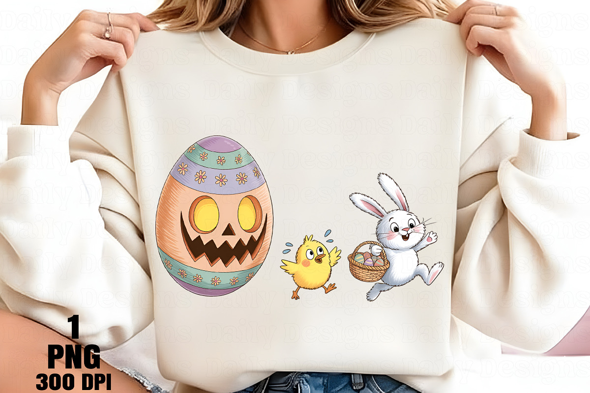 Funny Easter Monster PNG, an Illustration by Daily.Designs (Photo 4 of 5)