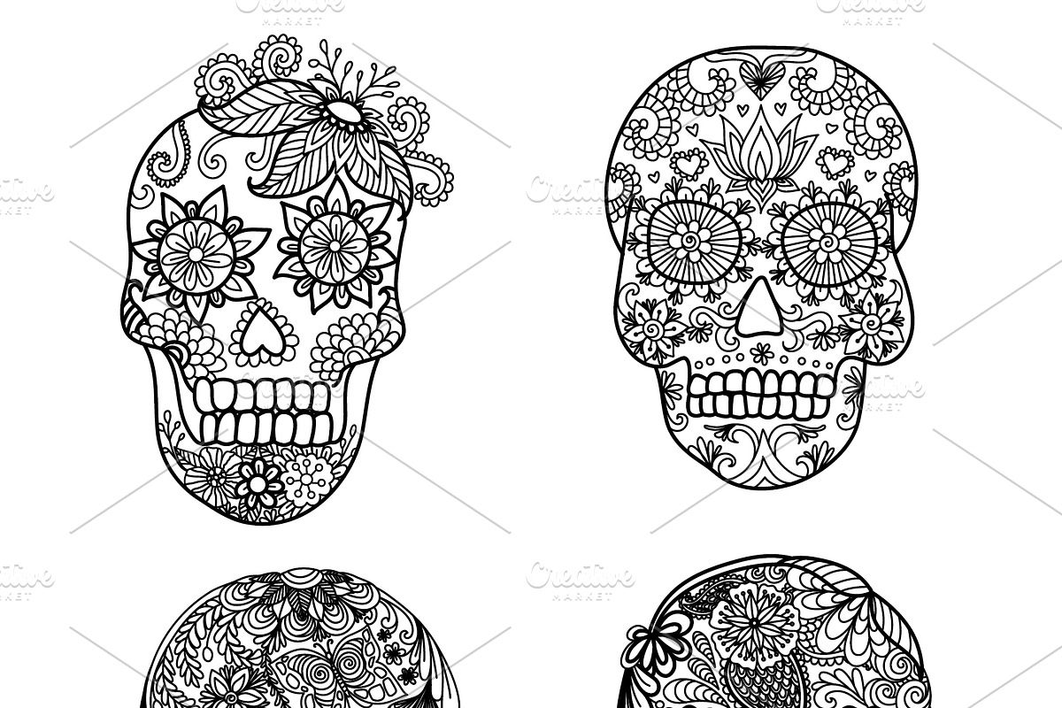 14 Halloween coloring pages, an Animal Illustration by Somjai King (Photo 10 of 15)