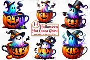 Halloween Hot Cocoa Ghost, a Seasonal Illustration by Craft Nest (Thumbnail 1 of 5)