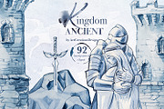 Hand Painted Ancient Kingdom Clipart, an Education Illustration by ArtCreationsDesign (Thumbnail 1 of 11)