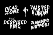 Deadfall - Horror Display Font, a Handwritten Font by Mofr 24 (Thumbnail 2 of 10)