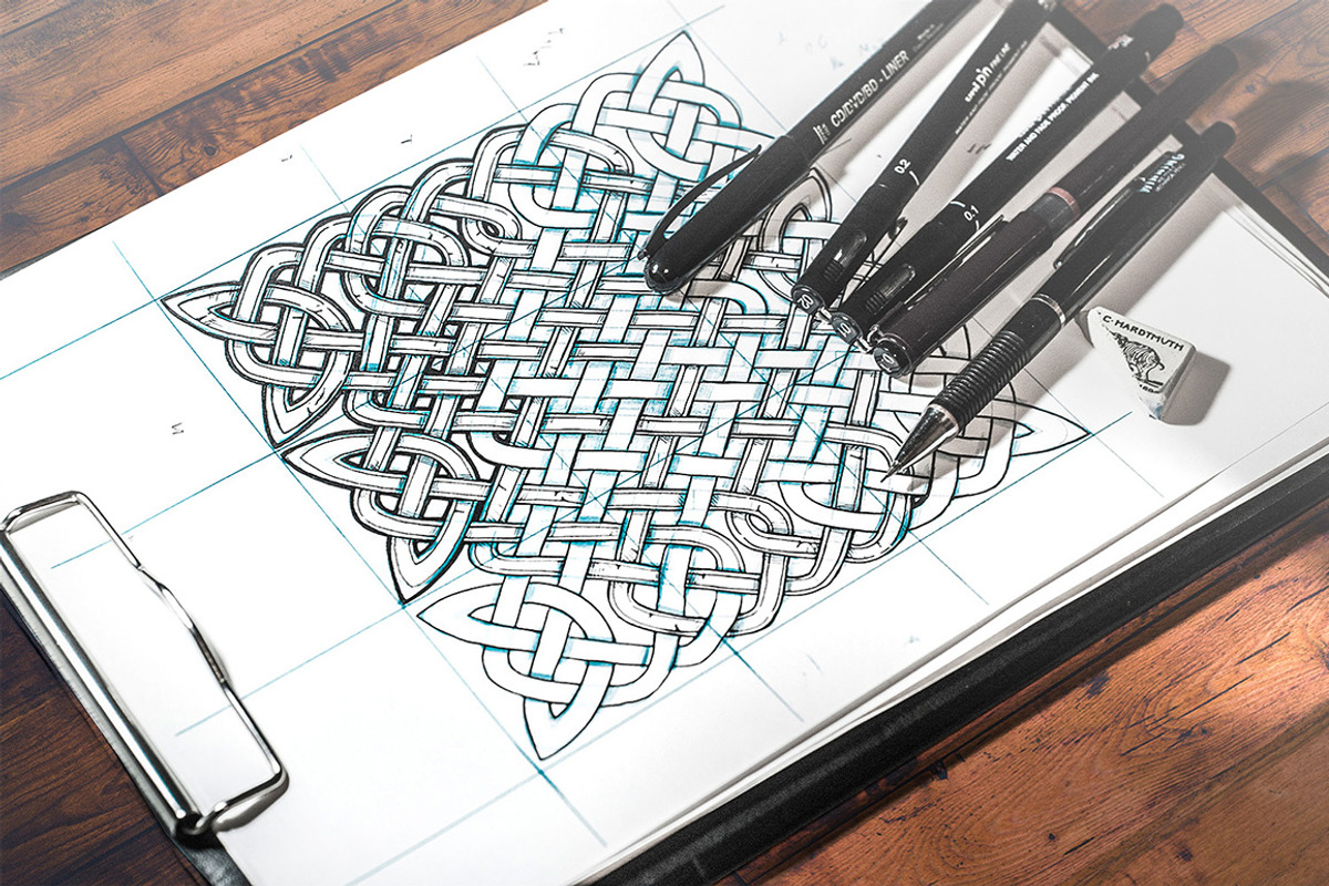 4 Celtic set of seamless  patterns, a Decorative Illustration by CatMadePattern (Photo 7 of 7)
