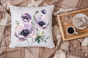 Blue flower. Watercolor clipart, a Decorative Illustration by ElenazlataArt (Thumbnail 6 of 16)