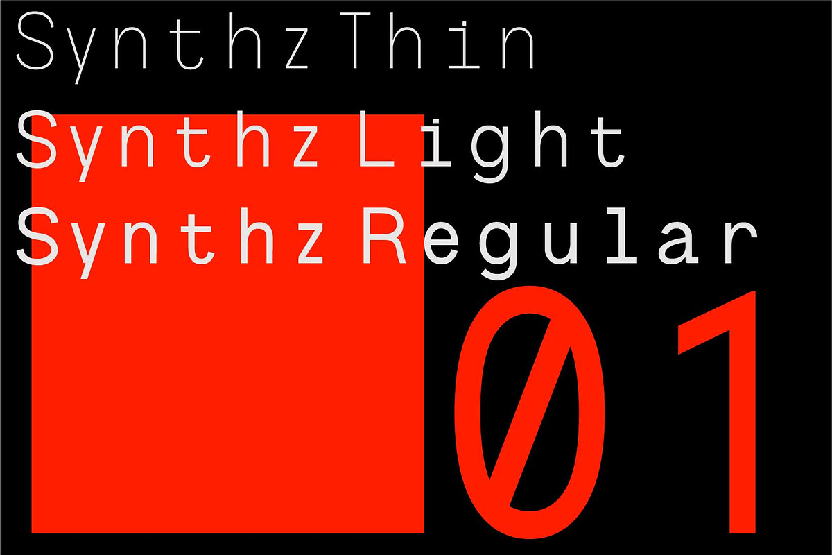 Synthz Mono, a Sans Serif Font by Portion.Labs (Photo 4 of 10)
