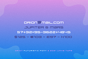 Orion Display Font, a Sans Serif Font by alpercakici (Thumbnail 5 of 9)