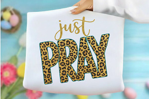Just Pray Christian Png Religious, an Illustration by Designking