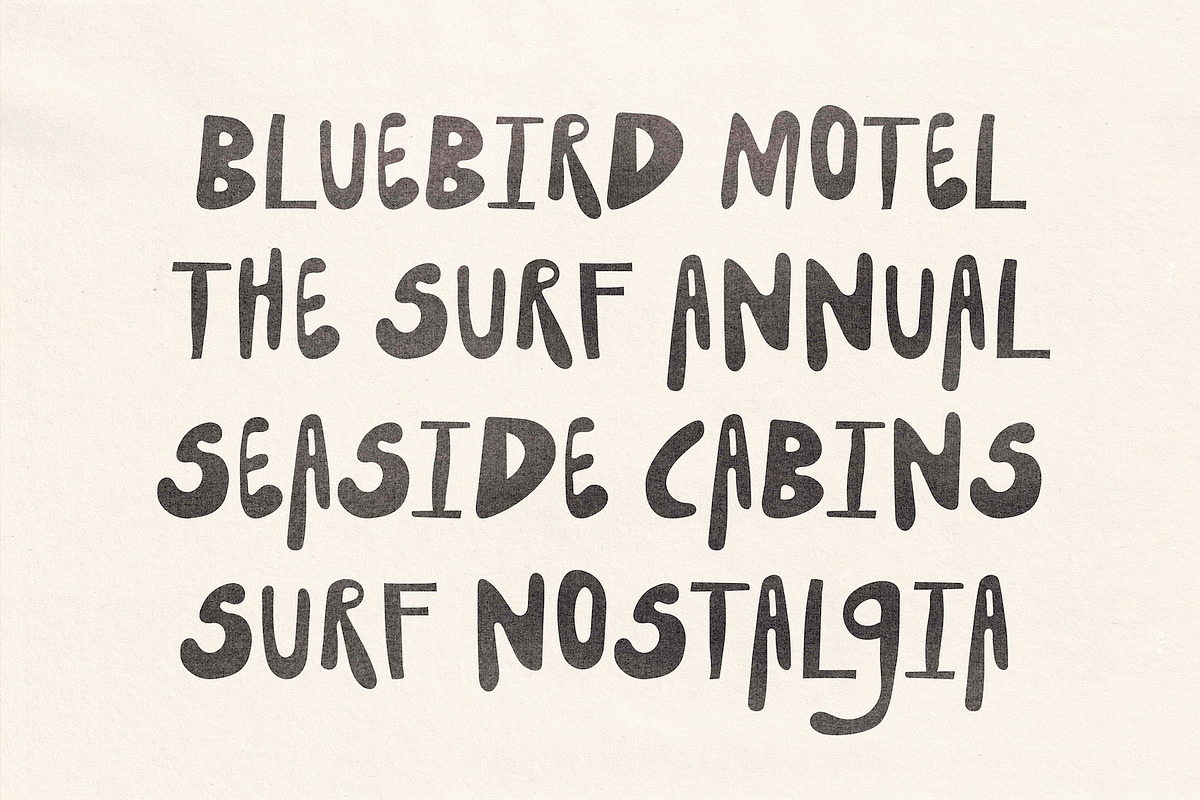 Bungalow - Hand Drawn Surf Font, a Handwritten Font by Madeline ODonoghue Design (Photo 8 of 18)
