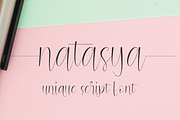 natasya, a Script Font by Letter-P (Thumbnail 1 of 9)