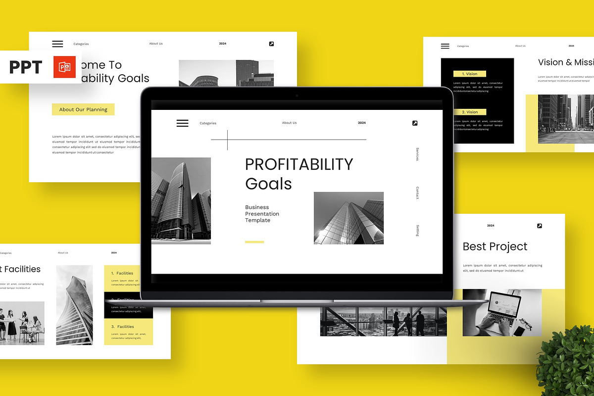 Profitabilty Goals - Business PPT