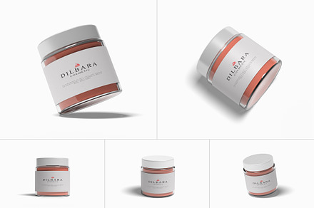 Cosmetic Jar Mockup