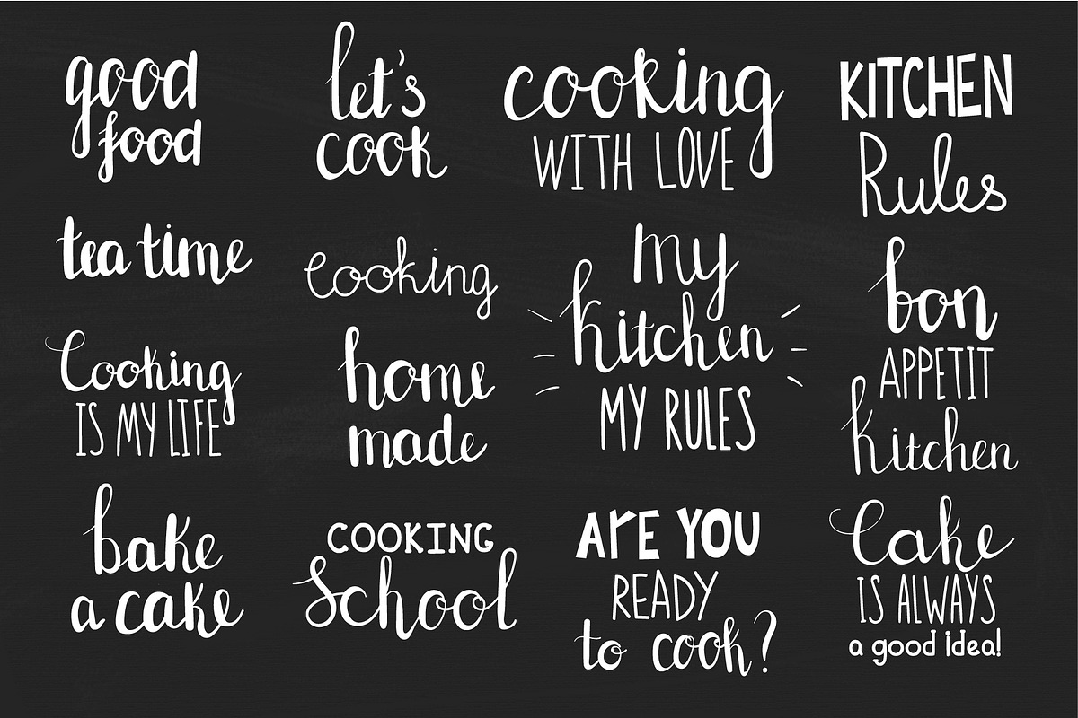 Kitchen. Patterns, posters, stickers, a Food Illustration by BerryCaty (Photo 4 of 11)