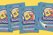 Retro Back to School Flyer Template, a Flyer Template by Tiptop Graphic (Thumbnail 4 of 5)