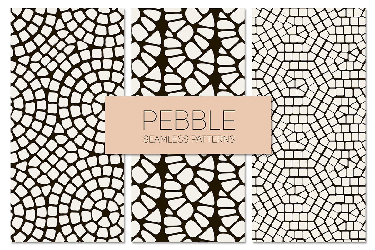 Pebble. Seamless Patterns Set 2, a Pattern Graphic by Curly_Pat