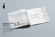 Square Catalog Mockup Kit, a Books & Magazine Mockup by Catkie - Digital Art (Thumbnail 1 of 9)