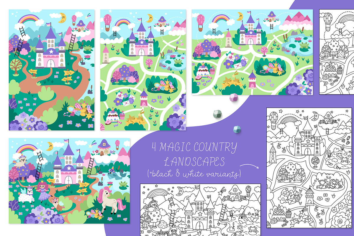 Unicorn fantasy clipart and designs, an Animal Illustration by Lexi Claus (Photo 5 of 9)