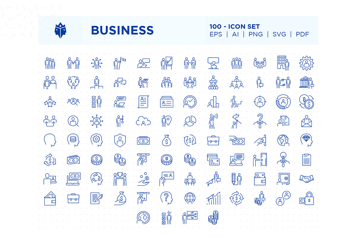 Business - Icon Set, an Outline Icon by Pathlord (Photo 2 of 6)