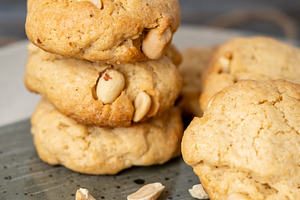 Peanut treat home pastry stack yummy baked cookies, a Food & Drink Photo by Photo Drive Studio