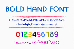 Bold Hand Font