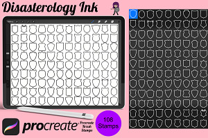 Shields Set 1 Procreate Brush Stamps
