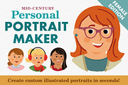 Personal Portrait Maker - FEMALE, a Person Illustration by Scott Hodges (Thumbnail 1 of 5)