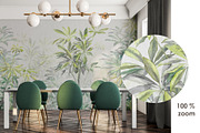 Garden Retreat botanical wall mural, a Wallpaper Graphic by Timofi Art (Thumbnail 10 of 15)