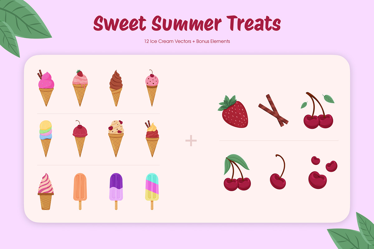 Summer Ice Cream Illustrations, a Graphic by AnnMsl Lab (Photo 2 of 7)