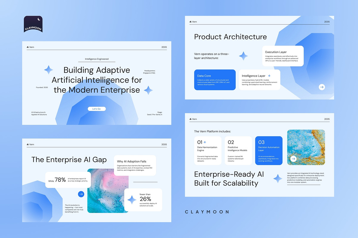 AI Pitch Deck Modern Presentation, a Presentation Template by Claymoon Lab (Photo 7 of 7)