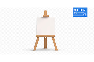 Blank easel ready for creative, an Object Illustration by ZinetroN