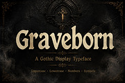 Graveborn, a Blackletter Font by Wow Magic (Thumbnail 1 of 4)